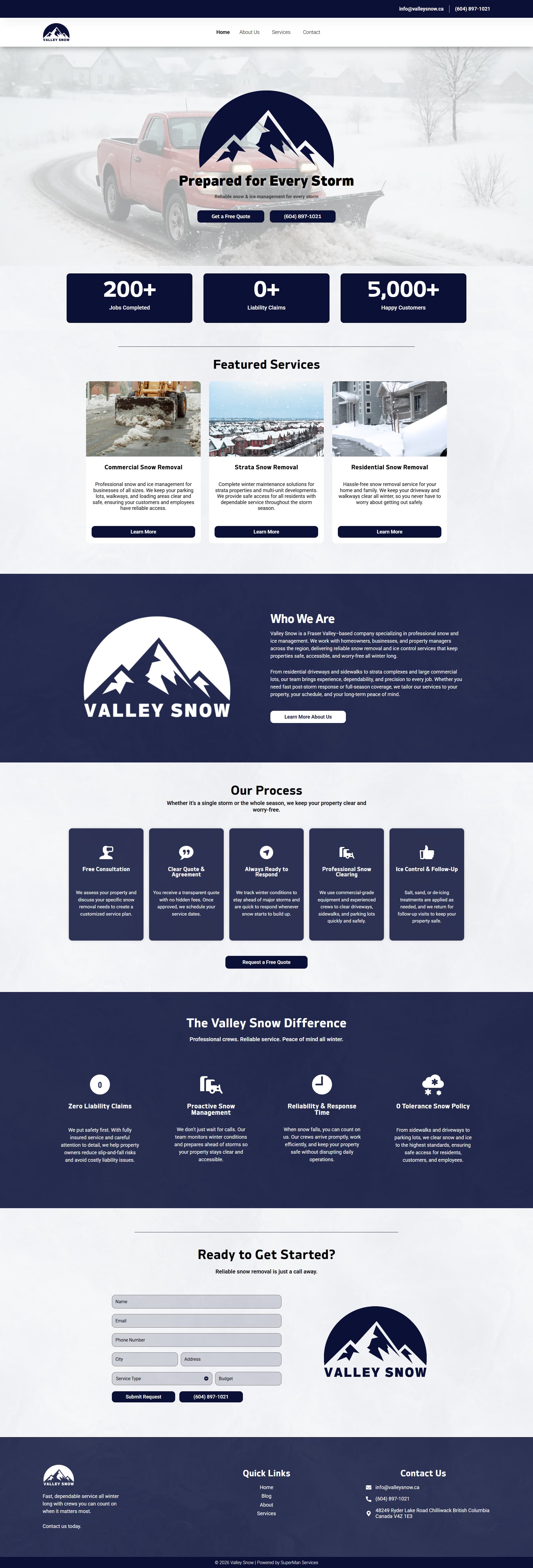 Local Service Business Website website preview